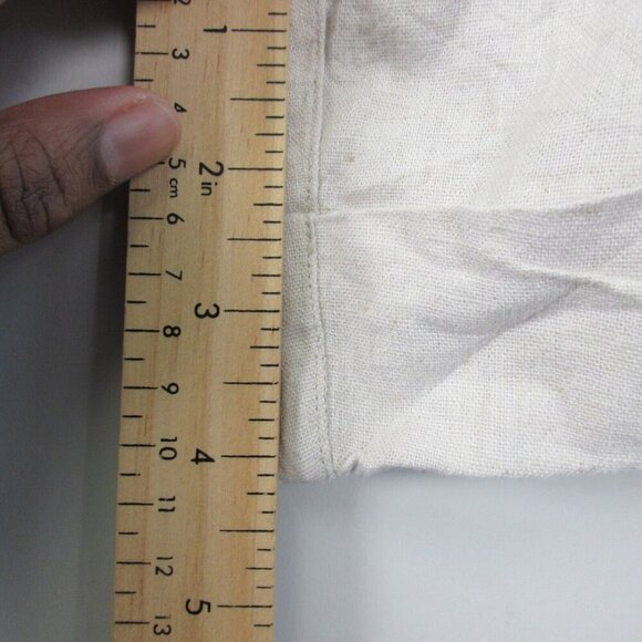 Abercrombie & Fitch Paperbag Shorts Women L Beige Linen Blend Belted Summer 318 - Picture 8 of 11